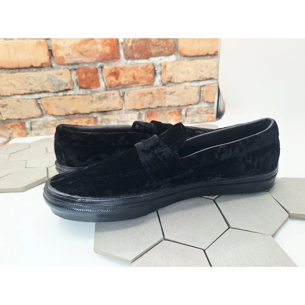 Vans Skate Style 53 Velvet Black Loafer Mens Sz 11 New Rare SlipOn Dress Sneaker